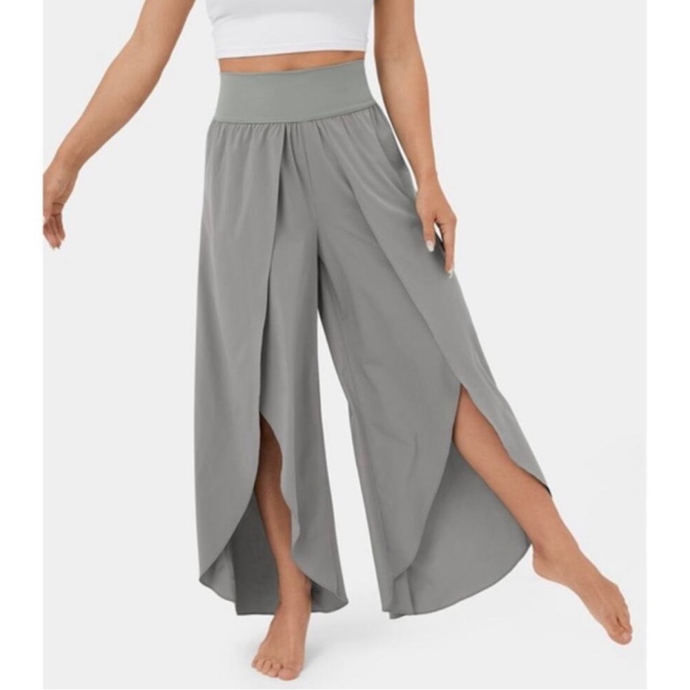 HALARA Breezeful Gray Wide-Leg Pants